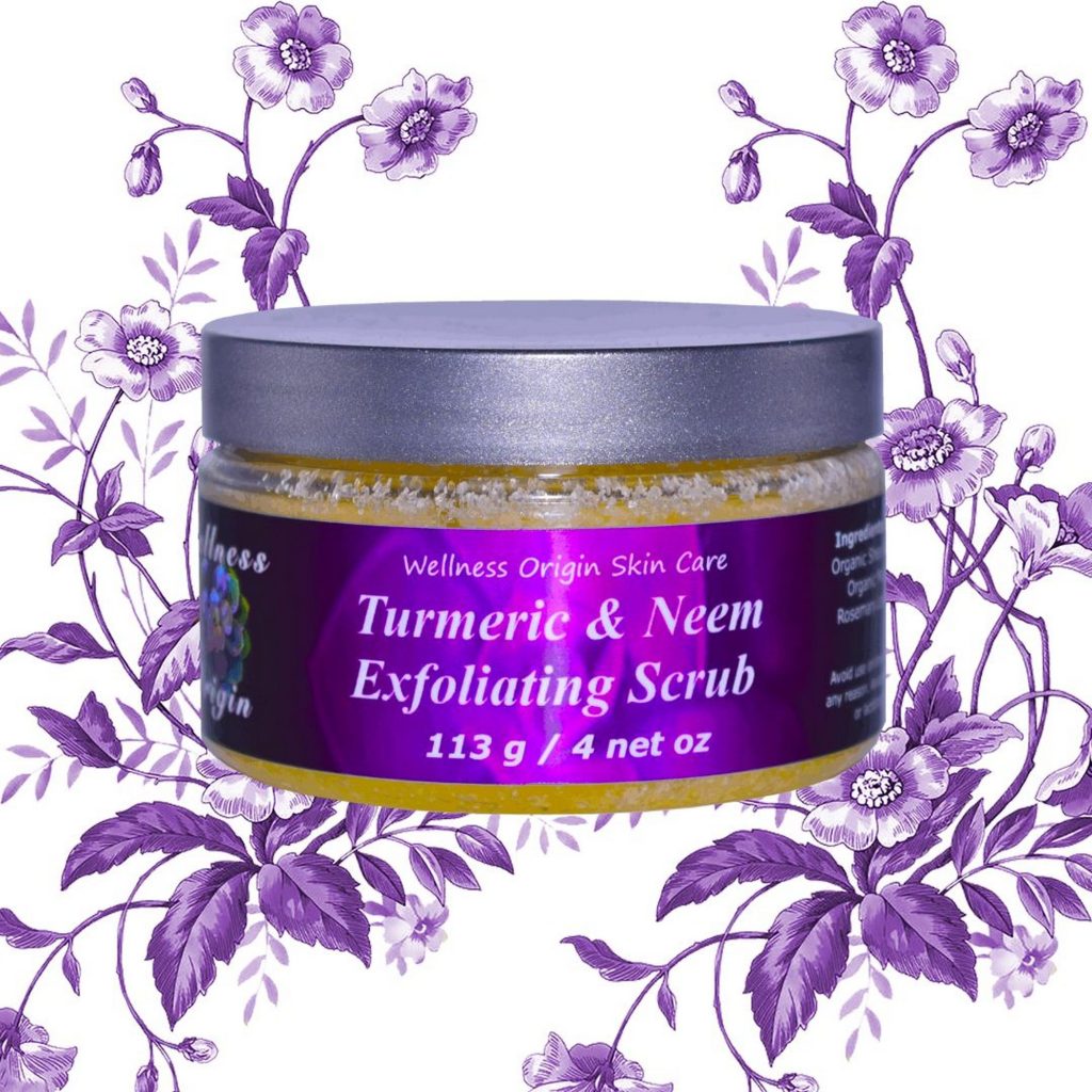Turmeric and Neem Exfoliating Scrub Wellness Origin Organic Skin Care