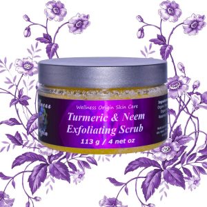 Turmeric and Neem Exfoliating Scrub Wellness Origin Organic Skin Care